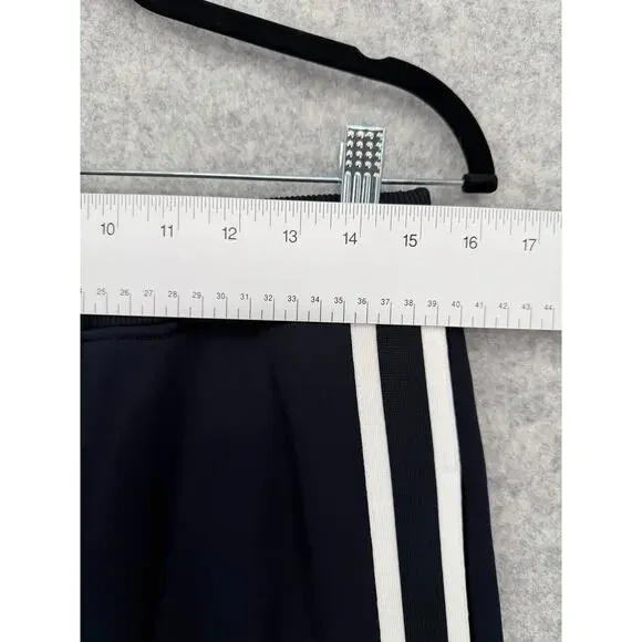 NWT AMI Nautical Blue & White Heavyweight Striped Track Pants Size SMALL